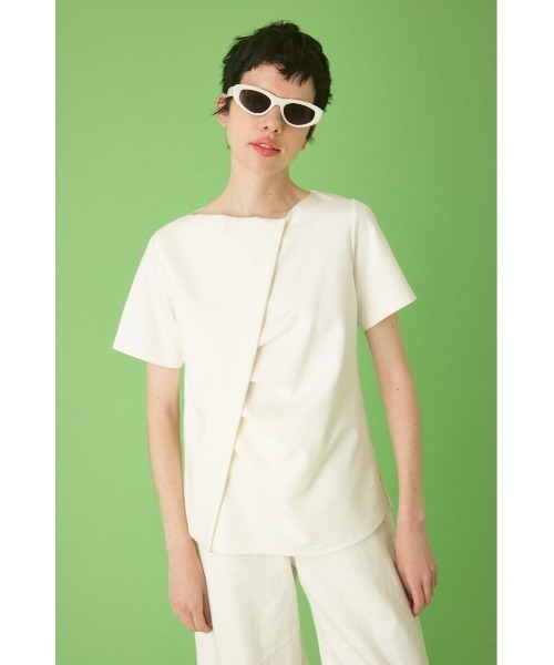 tシャツ Front tuck tops  フロントタックトップス レディース