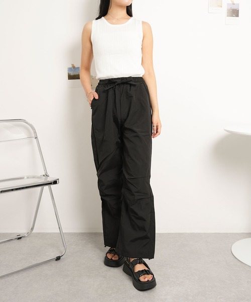 NinaetLina カーゴパンツ ストレートカーゴパンツ レディース