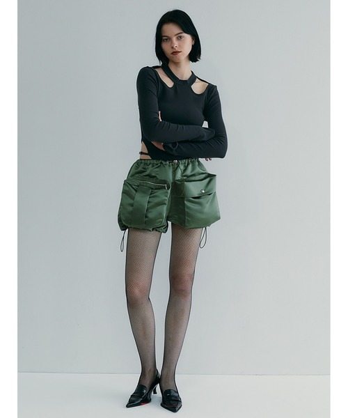 SORIN カーゴパンツ Heavy Satin Cargo Short Pants レディース