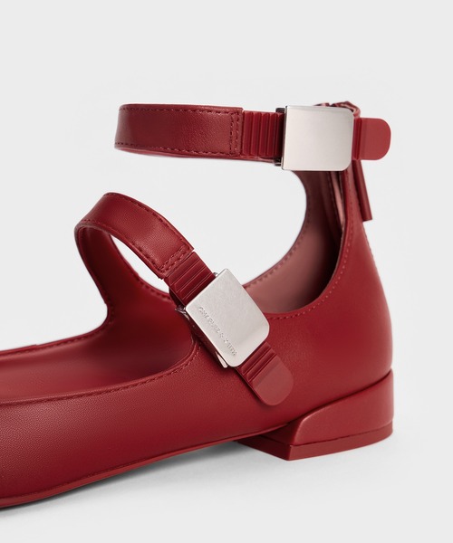 CHARLES & KEITH ロビー ポインテッドトゥメリージェーンフラット CHARLES ＆ KEITH パンプス Robbie ロビー ポインテッドトゥ
