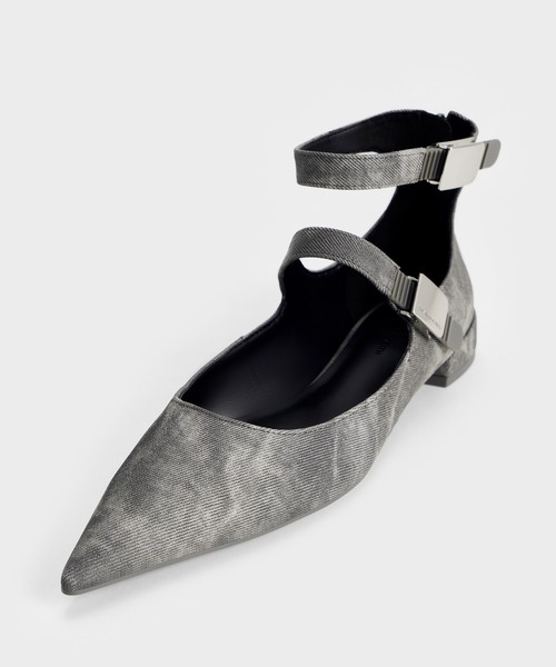 CHARLES & KEITH ロビー ポインテッドトゥメリージェーンフラット CHARLES ＆ KEITH パンプス Robbie ロビー ポインテッドトゥ