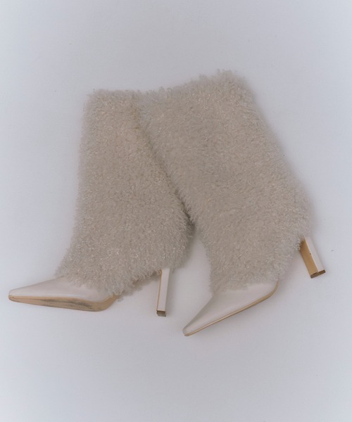 EIMY ISTOIRE ブーツ French poodle fur レディース : ZOZOTOWN