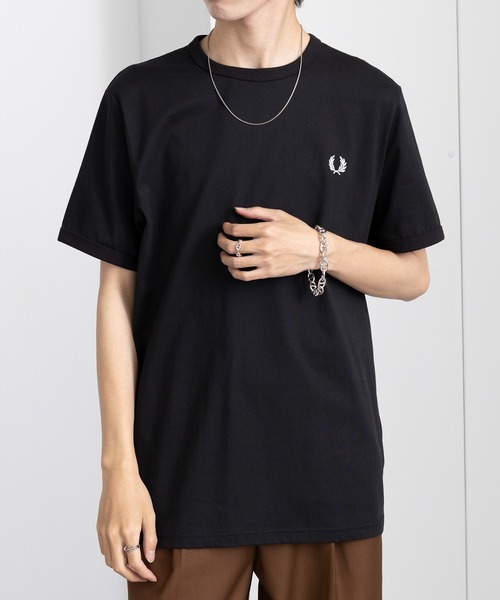 FRED PERRY Tシャツ M3519 Ringer T-Shirt Ringer T-Shirt - Navy | Men's T-Shirts | Designer T-Shirts