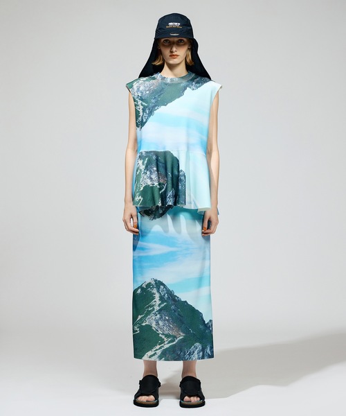 NON TOKYO / リブ タイト ロング スカート NON TOKYO スカート PRINT RIB TIGHT SKIRT : ZOZOTOWN Yahoo!店