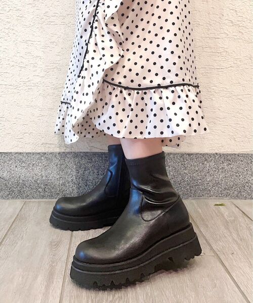 ESPERANZA（エスペランサ） ブーツ 「急な雨にもOK」厚底トラック