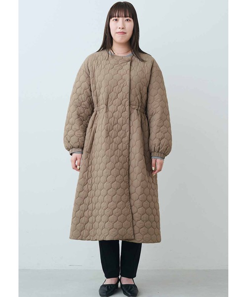 IEDIT（イディット） ノーカラーコート コート ドレスライクに
