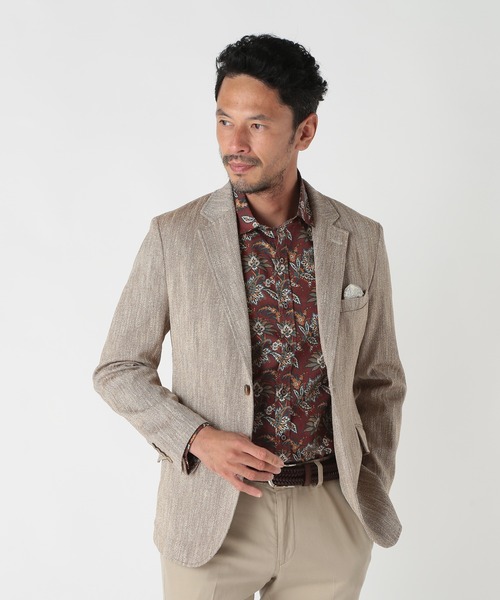 MEN'S BIGI（メンズビギ） ジャケット テーラードジャケット リネン調