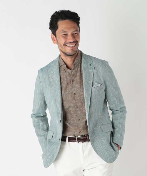 MEN'S BIGI（メンズビギ） ジャケット テーラードジャケット リネン調