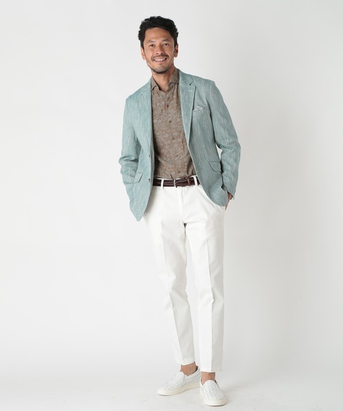 MEN'S BIGI（メンズビギ） ジャケット テーラードジャケット リネン調