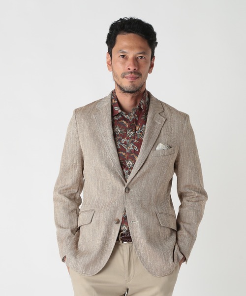 MEN'S BIGI（メンズビギ） ジャケット テーラードジャケット リネン調
