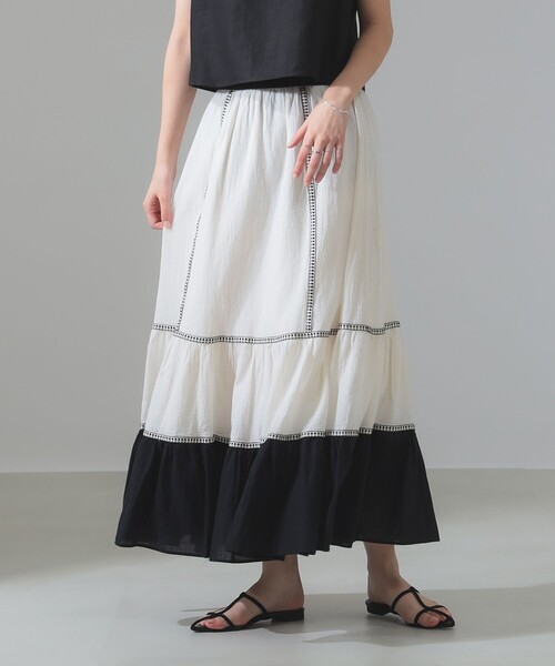 Demi-Luxe BEAMS/ティアード ステッチ スカート 【公式通販】