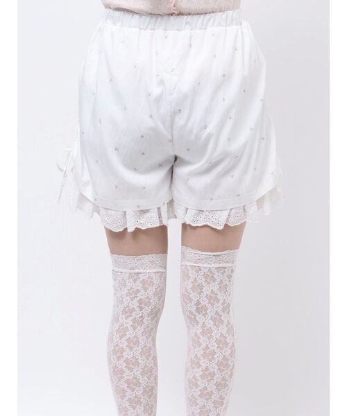 merry jenny カーゴパンツ flowerレイヤードショートパンツ