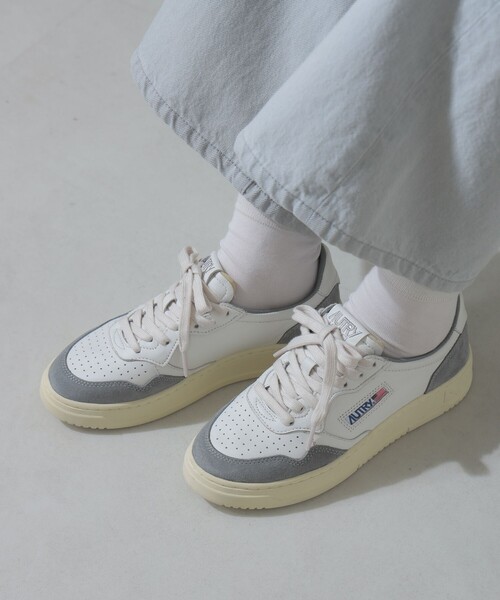 スニーカー AUTRY / MEDALIST LOW レザースエード コンビ スニーカー レディース_5