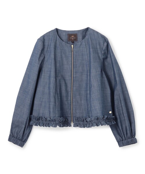 TOCCA ジャケット ノーカラージャケット SAND DUNE DENIM