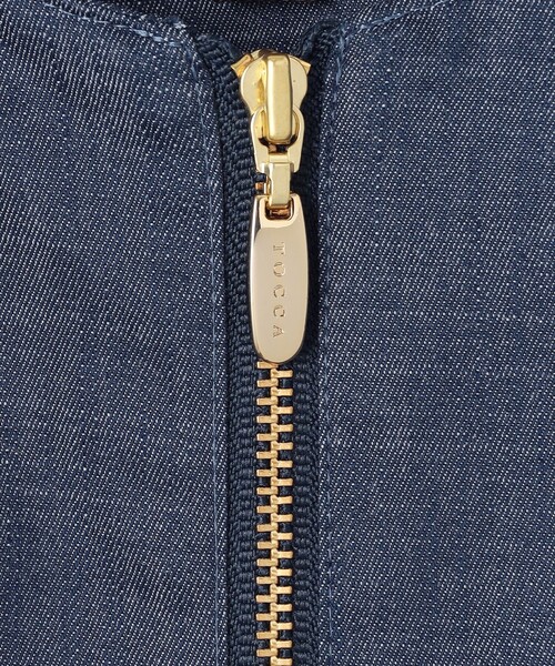 ジャケット・アウター TOCCA TOCCA ジャケット ノーカラージャケット SAND DUNE DENIM