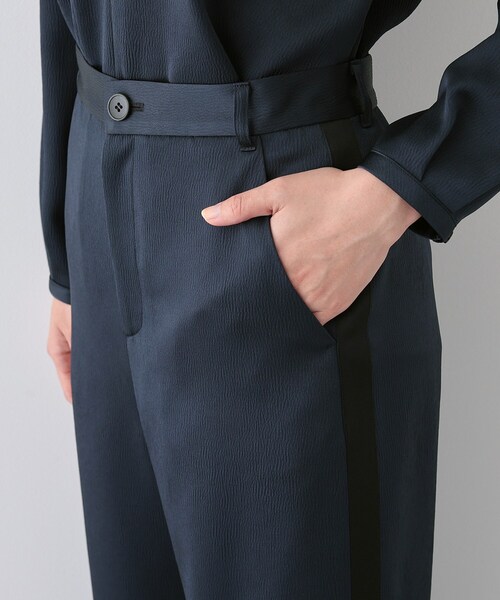 INDIVI（インディヴィ） パンツ 「日本製／SETUP可能」サイドライン