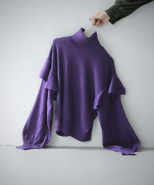 「cheriella」 タートルネックニット M ブラック レディース_画像3