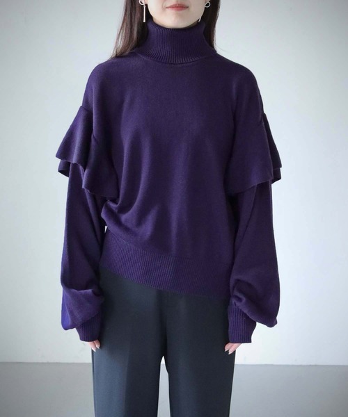 「cheriella」 タートルネックニット M ブラック レディース_画像5