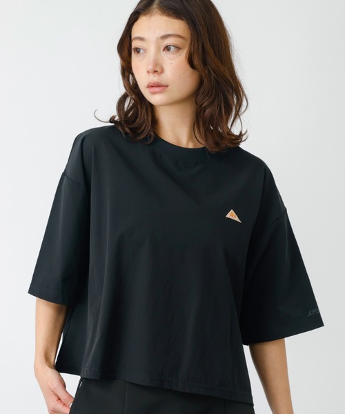 tシャツ 「KELTY/ケルティー」ラッシュコンフォートクロップドTシャツ　五分丈/速乾/ストレッチ伸縮性/UV PROTECT紫外線防止「WEB限定
