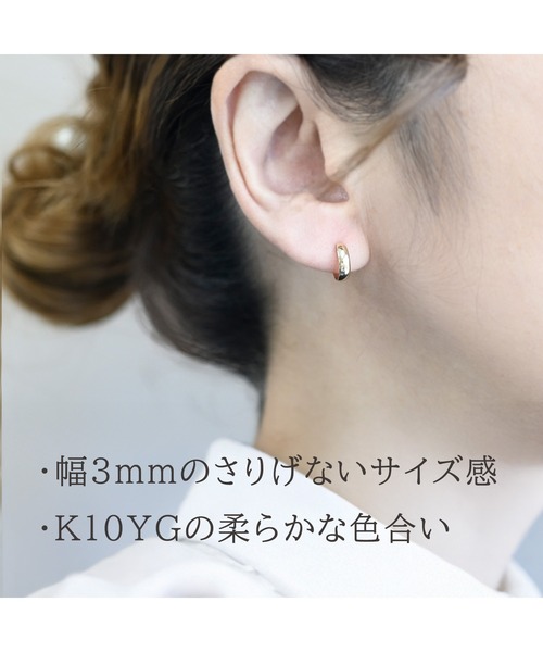 sowi ピアス K10 ムーンピアス 3×10 レディース : ZOZOTOWN Yahoo!店
