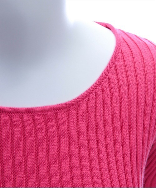 PINUE ウエストスリットニットトップス PINK ピンク ウエストスリットニットトップス（SAX） - PINUE