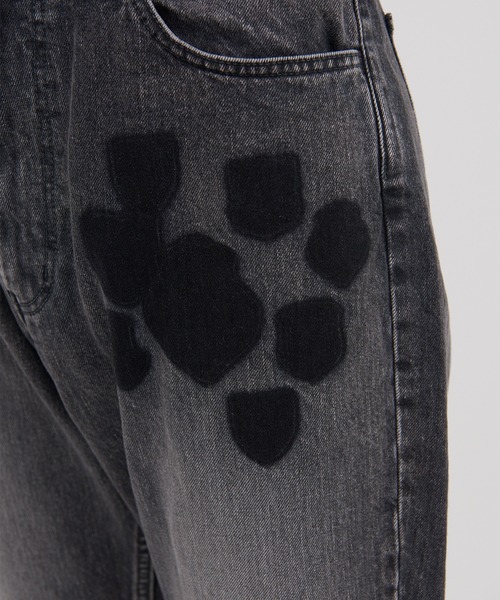 最安値 MASU デニムパンツ BLACK 46 22AW MASU BAGGY FIT JEANS FADED BLACK