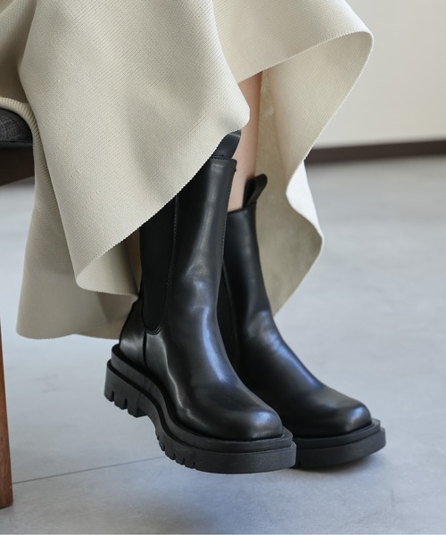 「sakishimatokyo」 ショートブーツ S ブラック レディース_画像4