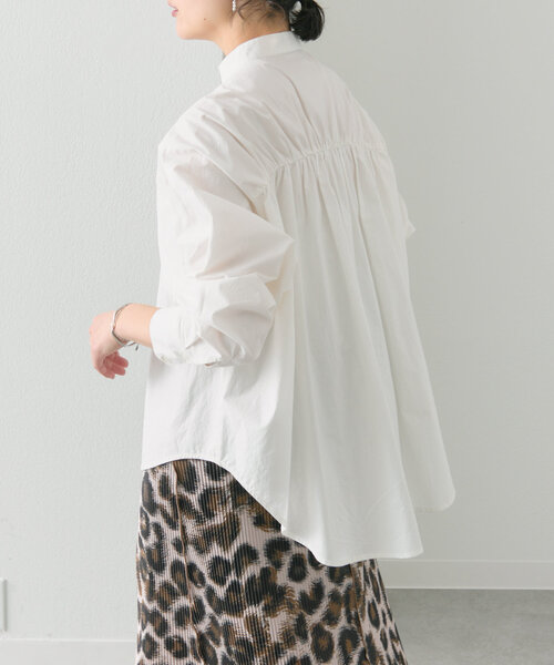 ブラウス シャツ バックギャザーシャツ「SUM1 STYLE(スミスタイル)」 レディース