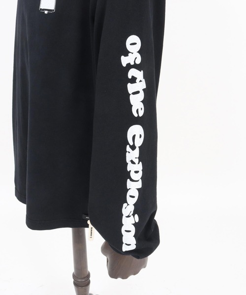 tシャツ 「ADAMPATEK/アダムパテック」distortion long sleeve T/エフェクタープリントロングスリーブTシャツ レディー ADAM PATEK tシャツ ADAMPATEK/distortion long sleeve T
