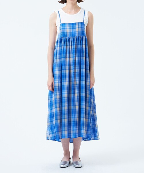 【新品】MACKINTOSH PHILOSOPHY チェック柄ワンピース 38 MACKINTOSH PHILOSOPHY ワンピース タータンチェックキャミ
