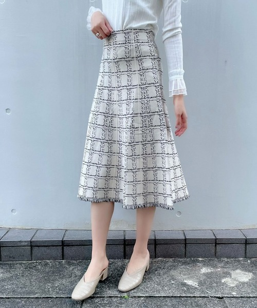 「titty&Co. PETIT」 フレアスカート FREE ホワイト レディース_画像5