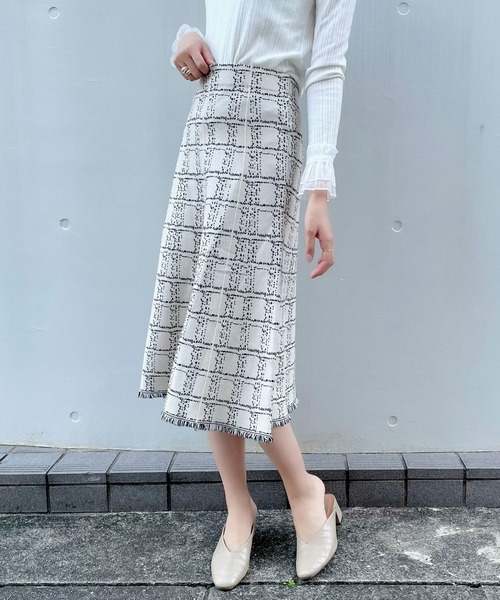 「titty&Co. PETIT」 フレアスカート FREE ホワイト レディース_画像6