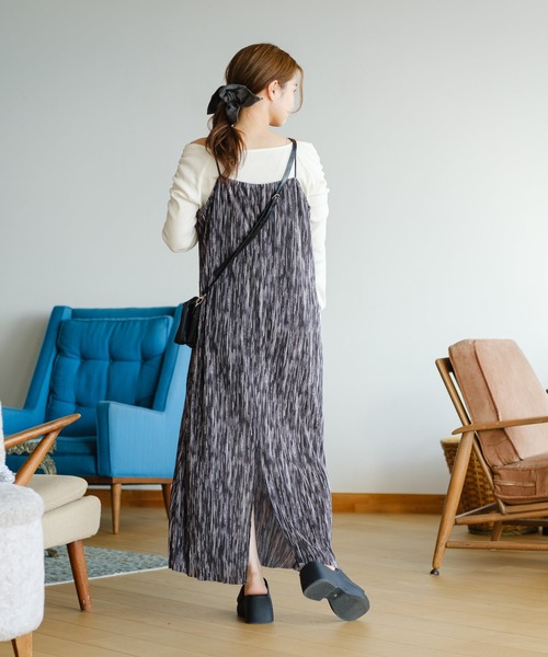 ワンピース Ka*size140 kaene公式オンラインストア フロッキーベロア2wayドレス