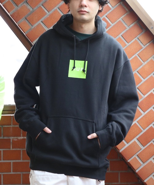HUF（ハフ） パーカー ボックスロゴフーディー メンズ レディース