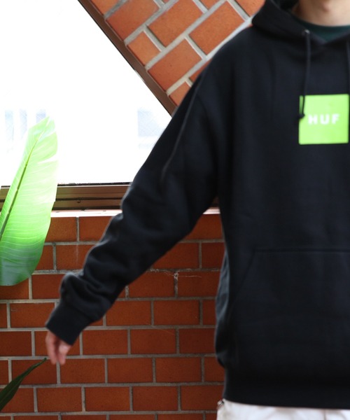 ボックス フーディーのみ HUF（ハフ） パーカー ボックスロゴフーディー メンズ レディース