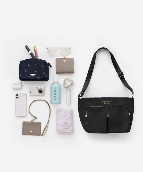 TOCCA ポシェットバッグ　ブラックショルダーバッグ TOCCA ショルダーバッグ バッグ VIA METRO POCHETTE ポシェット
