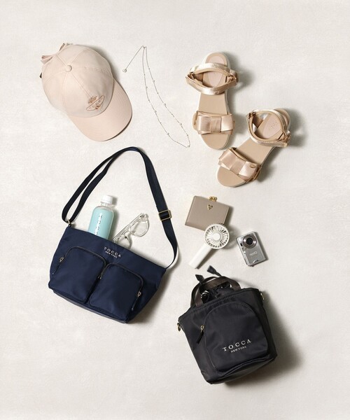 TOCCA ポシェットバッグ　ブラックショルダーバッグ TOCCA ショルダーバッグ バッグ VIA METRO POCHETTE ポシェット