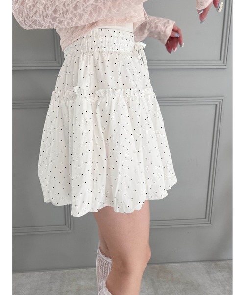 スカート 「PHILLY」ドットフリルギャザースカート : ZOZOTOWN Yahoo