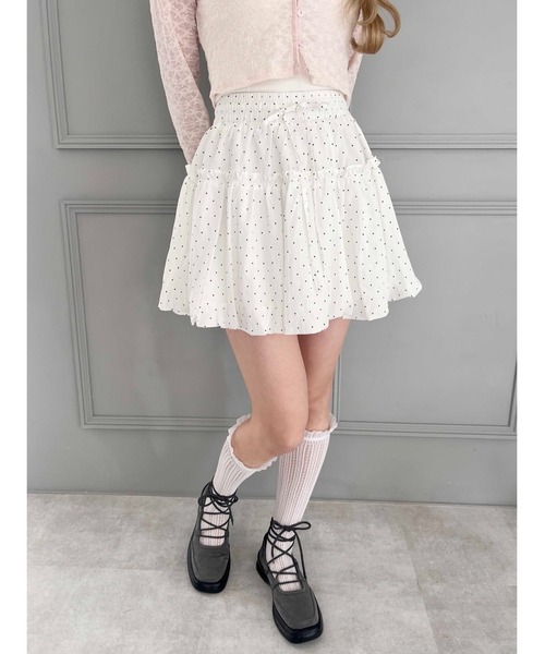 スカート 「PHILLY」ドットフリルギャザースカート : ZOZOTOWN Yahoo