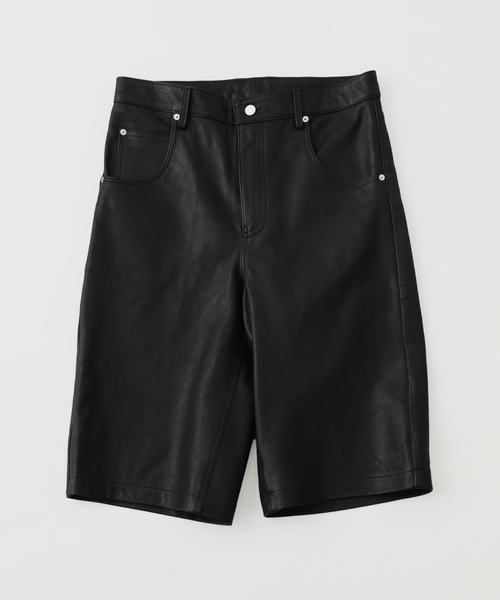 PULP/417EDIFICE パンツ 5ポケット レザーショーツ メンズ : ZOZOTOWN