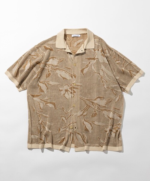 専用です。 FREAK'S STORE カーディガン 総柄 メッシュ編み ニットシャツ
