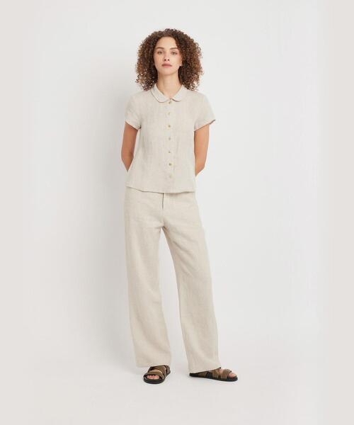 「To b. by agnes b.」 半袖ブラウス 36 グレー レディース US79 CHEMISE ブラウス（L839US798017