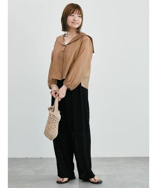 ブラウス シャツ シアー 半袖シャツ レディース Riberry ブラウス シャツ 半袖シアーシャツ レディース