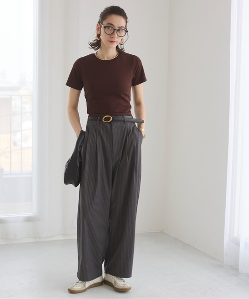 【追跡有】[  Jeans] クロップド ロゴ 半袖 Tシャツ KGRW000643_01b.jpg