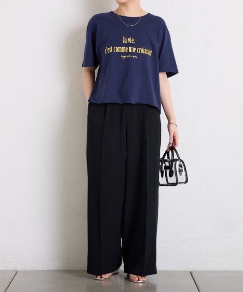 COLLAGE GALLARDAGALANTE 美品　オーバーサイズカットソー COLLAGE GALLARDAGALANTE tシャツ カットオフウォッシュロゴT