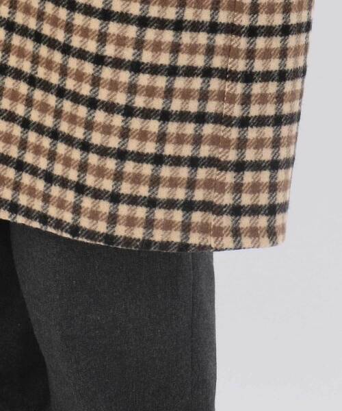 「LE GLAZIK」 ノーカラーコート 36 ブラウン レディース_画像3