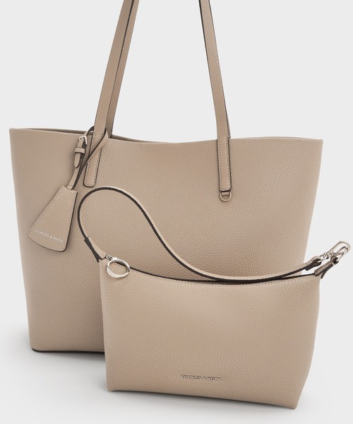 台湾 CHARLES&KEITH Beryl ラージトートバッグ CHARLES ＆ KEITH トートバッグ Beryl ベリル レディース
