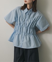 ブラウス シャツ 「WEB限定」シャーリングシャツ(半袖) レディース｜ZOZOTOWN Yahoo!店