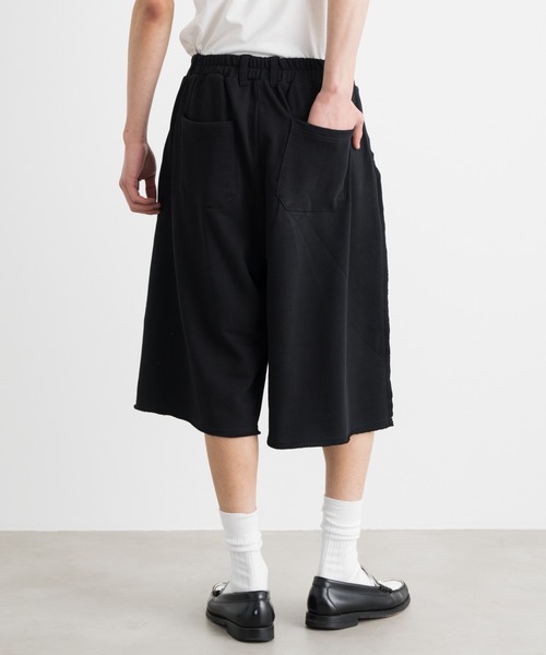 SINSS ワイドパンツ スウェットパンツ ジャージ Two tuck sweat shorts