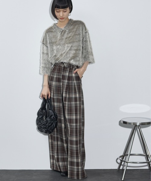THE Yon 「THE YOn」 パンツ M ブラウン レディース : ZOZOTOWN